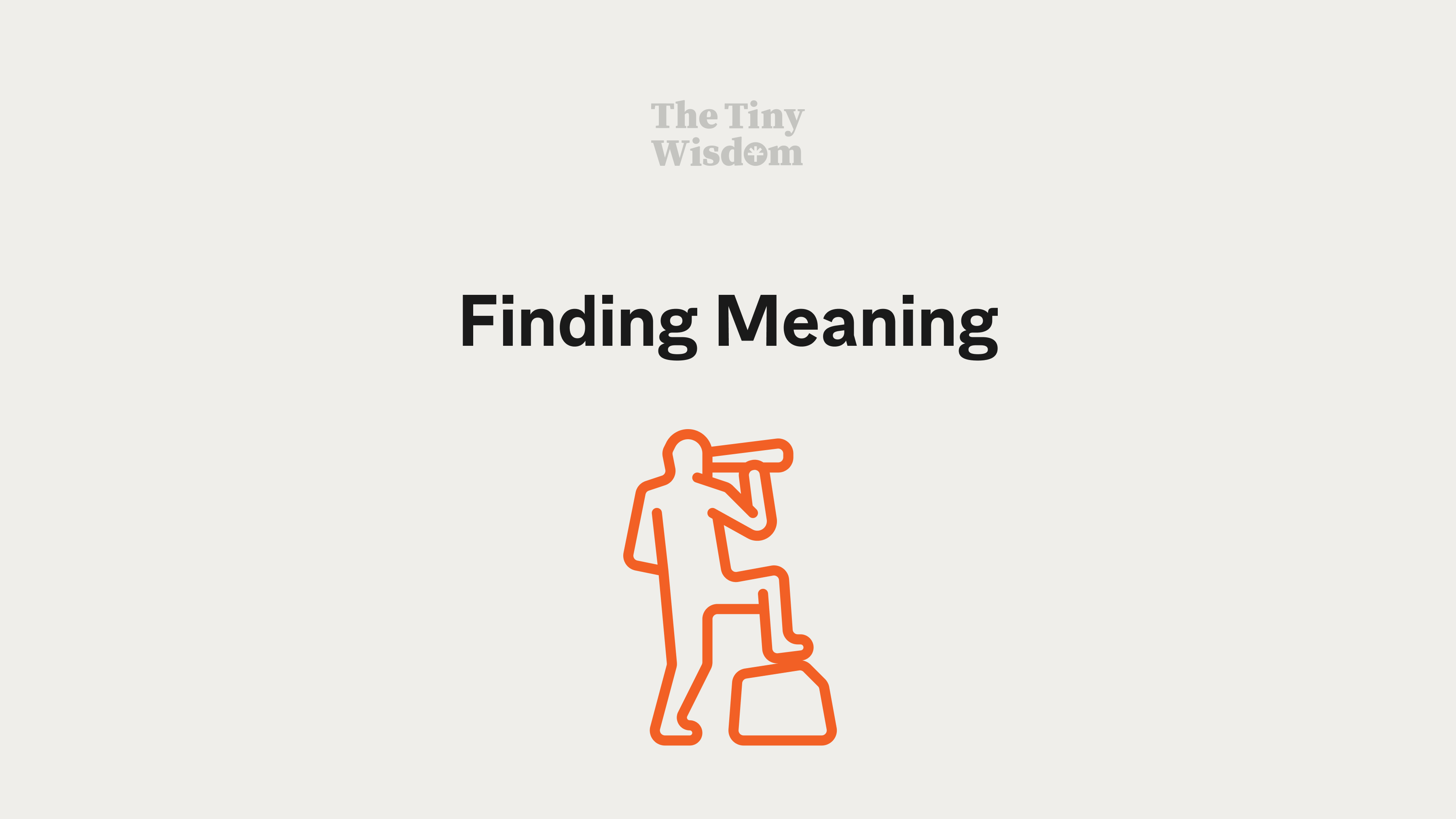 Finding Meaning